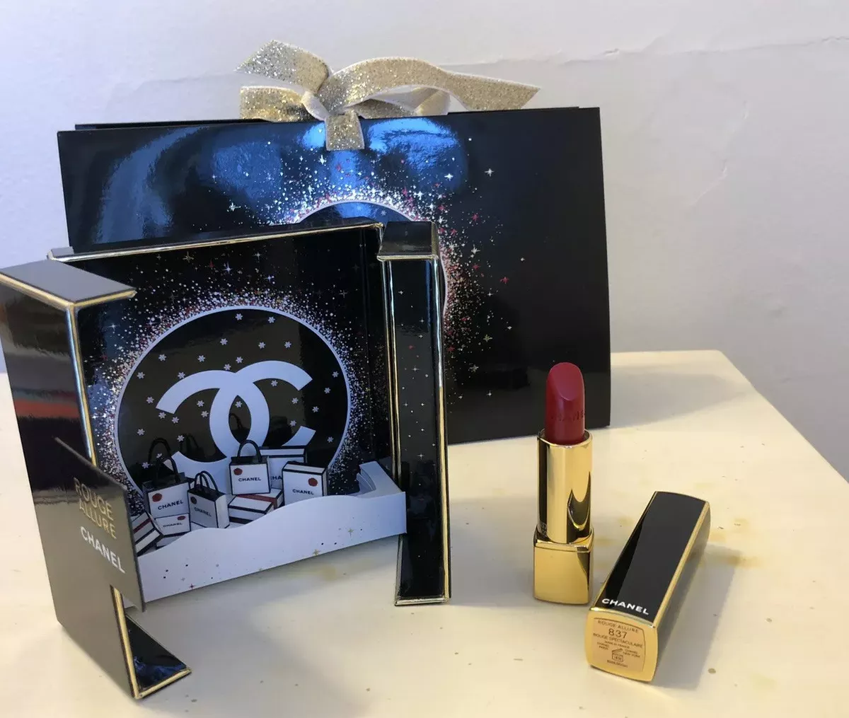 CHANEL COFFRET ROUGE ALLURE Limited Edition 837 Rouge Spectaculaire Gift  BOX SET