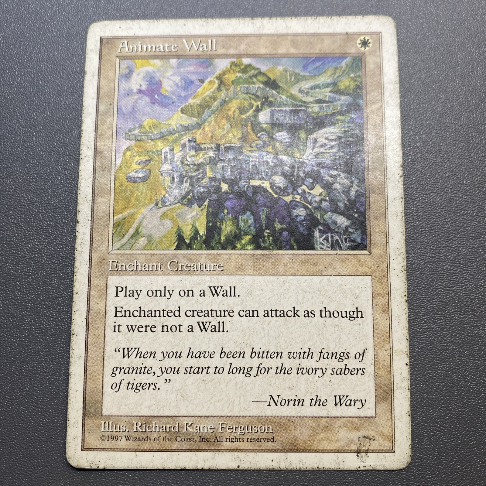 Animate Wall 1997 Fifth Edition MAGIC THE GATHERING Unlimited Common HP