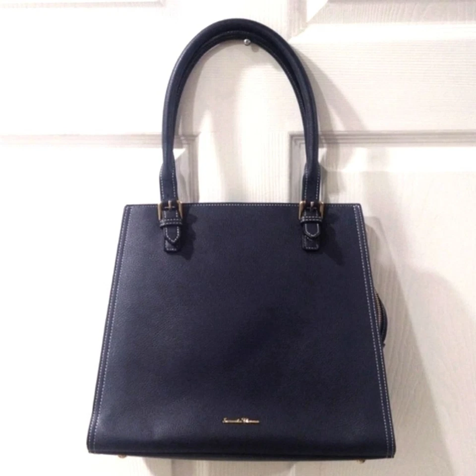 Samantha Thavasa 蓝色双向单肩包 - 人造皮革,拉链闭合,全新无标签 — 第 2/4 张图片