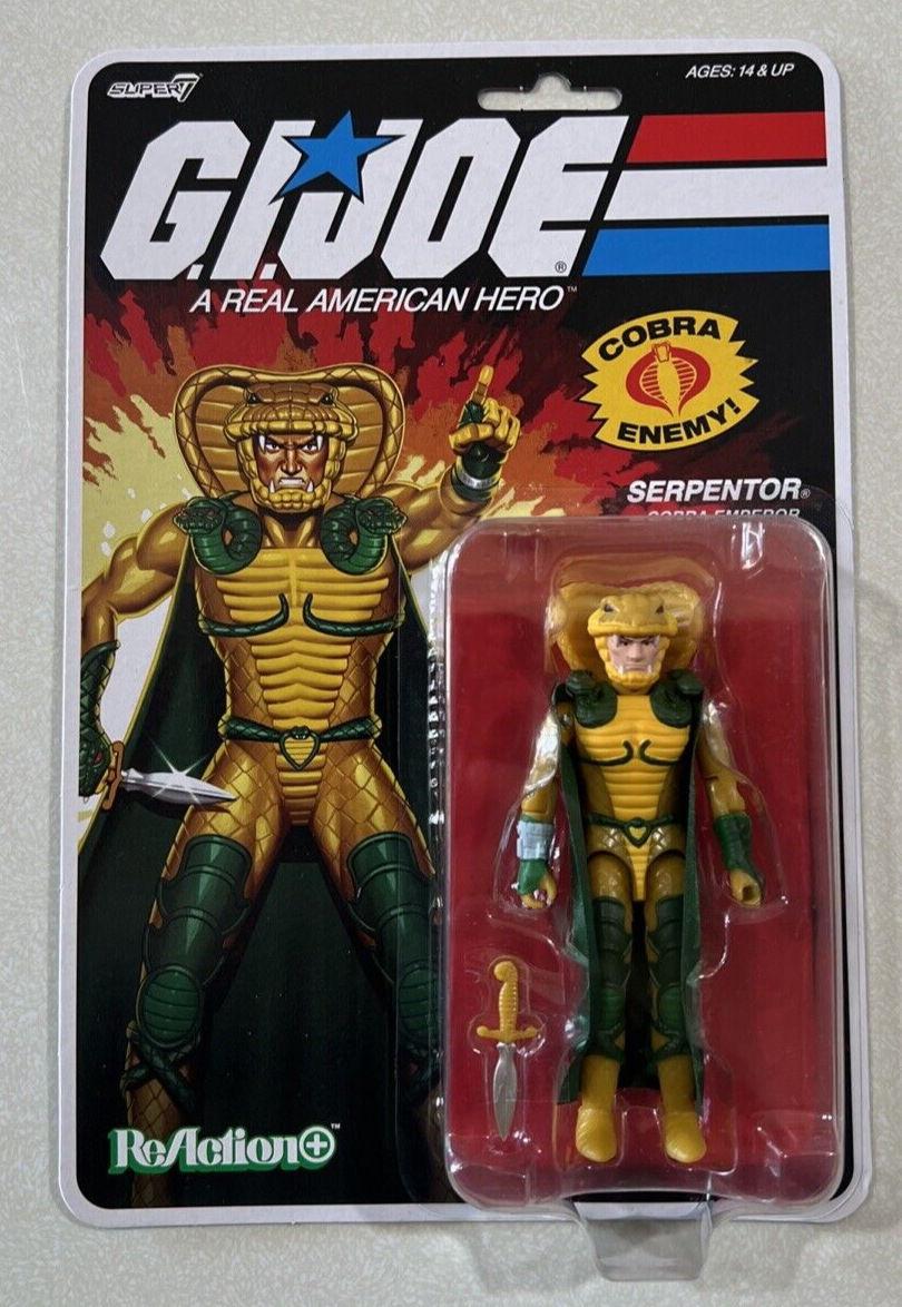 NEW 2025 Super 7 Reaction GI Joe Serpento Classified 3.75” | eBay