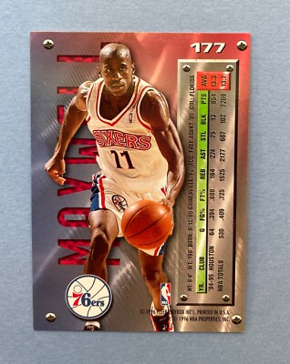 1995-96 Fleer Metal Basketball Vernon Maxwell #177 Philadelphia