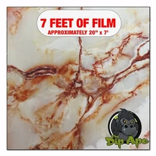 Hydrographic film Marble #3 hydro dipping 7' x 20" hydro dip