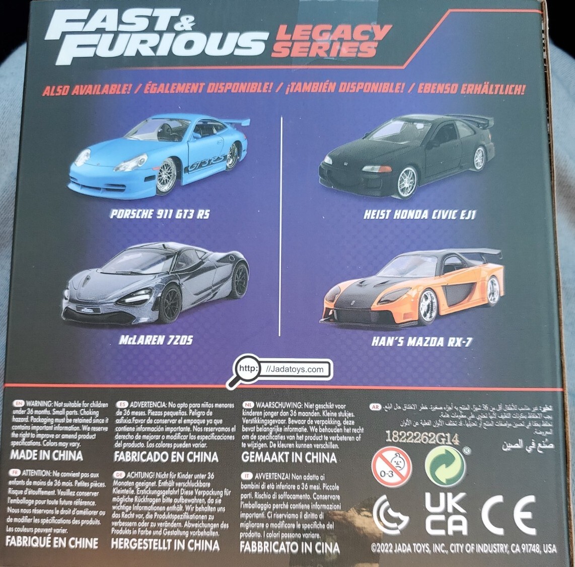Jada Fast & Furious 1:32 Legacy Series Twin Pack Heist Honda