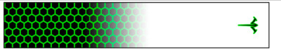 White Water Archery Black Honeycomb Fade Bright Green Outline Reflective Wraps