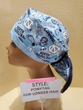 North Carolina Tar Heels Women's Ponytail Surgical Scrub Hat/Cap