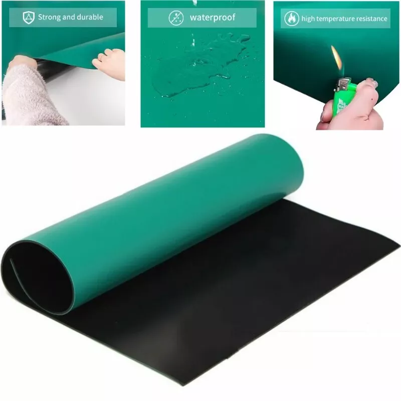 ESD Soldering Mat Anti Static Rubber Table Floor Mat Workbench Desktop 39"x24"