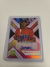 2018 ELITE EXTRA EDITION PINK PROSPECT PARALLEL AUTO OMAR FLORENTINO 09/10