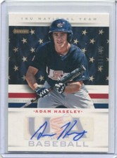 2013 USA Baseball 18U National Team Signatures Adam Haseley Auto 171/499