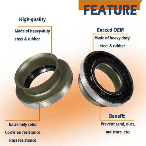 36487 Oil Seal For Dana 50 60 61,Ford F-250 F-350,Chevrolet/GMC/Dodge 1979-1993 - Foto 4 di 13