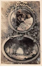 Actress - No. 86770 - Surrealism - Manon Loti playing with a boa, and a paysa