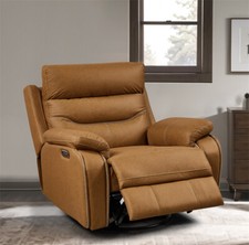 Rocking and 240 Degree Swivel Single Sofa Seat recliner Chair Infinite Position