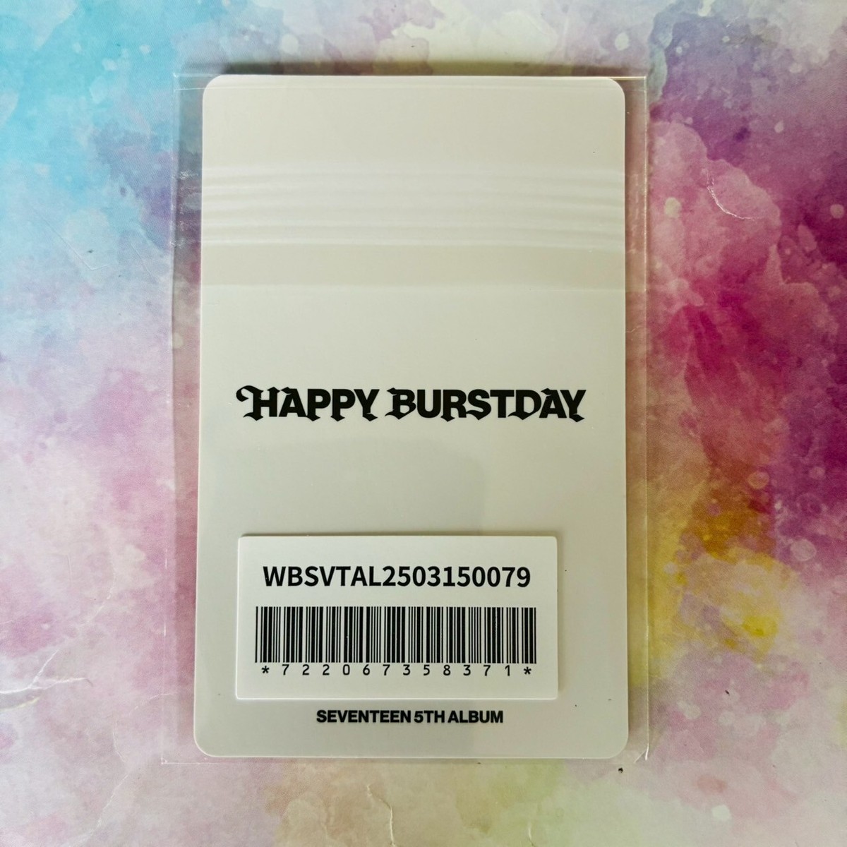 SEVENTEEN HAPPY BURSTDAY DAREDEVIL Ver. 5th Album JAPAN POB