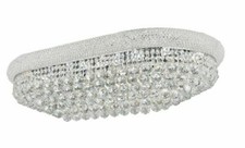 Flush Mount Chandelier with Asfour Crystal 18 Light Dining Room or Kitchen 36