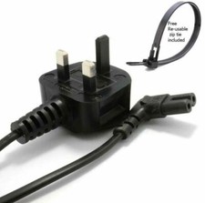 Right Angle 3M Long Mains Power Cable C7 Compatible With Samsung LED Flat TV