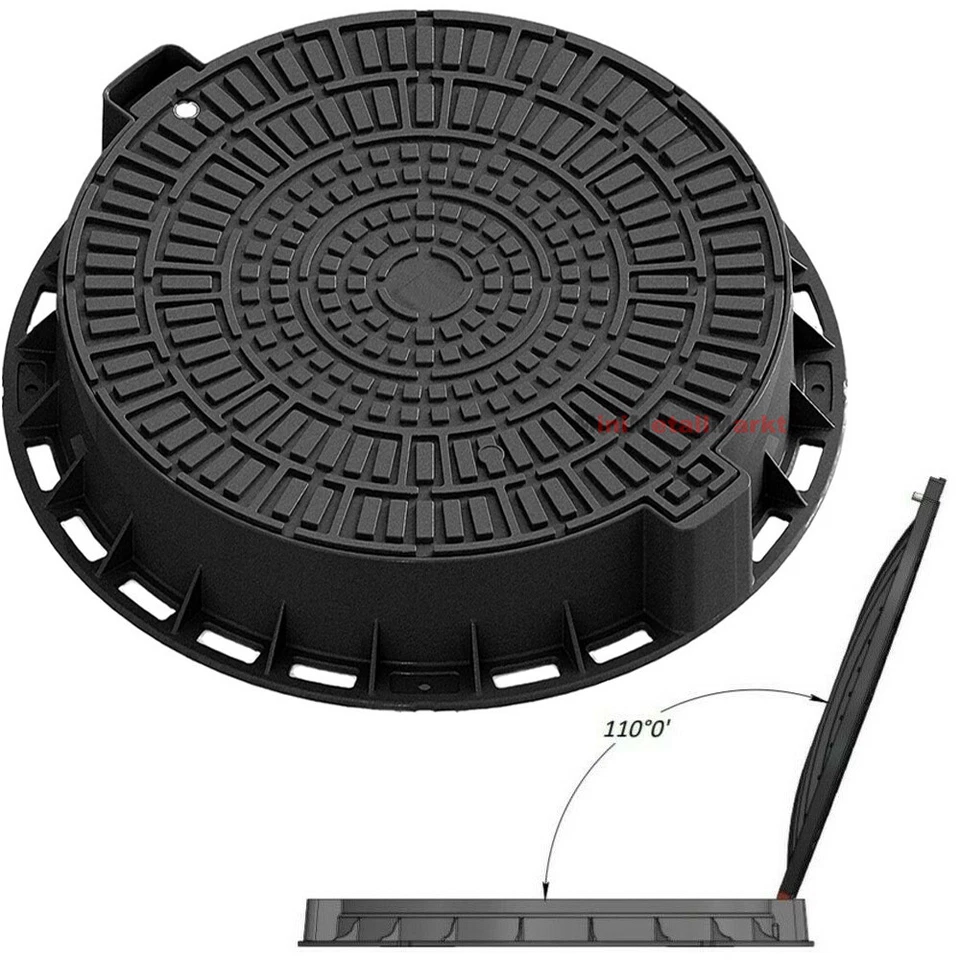 KANALDECKEL ZISTERNEN SCHACHTABDECKUNG A15 1,5T SCHACHTDECKEL GULLIDECKEL KUNSTOFF █▬█ █ ▀█▀