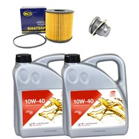 MotoröL Set Febi SAE 10W-40 8 Liter + ÖLfilter + Schraube FüR Opel Vivaro Movano