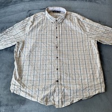 Nautica Men  s Long Sleeve Button Up Plaid Collar Shirt 2XL