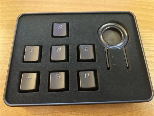 Genuine Razer Metal Keycap Set Black Backlit For Blackwidow Keyboard Series
