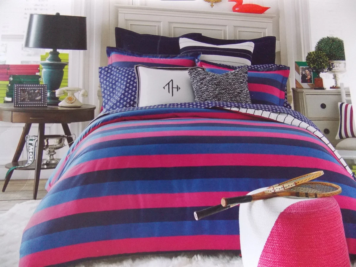 Pink tommy hilfiger comforter Clearance