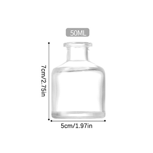 Fragrance Diffuser Bottle Party Gifts Glass Reed Diffuser Essential Oil Bottle - Imagen 3 de 12