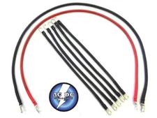 4 Awg HD Golf Cart Battery Cable 7 pc Set  Club Car DS IQ Set U.S.A MADE
