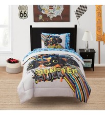 Kids Bedding Set Bed in a Bag for Boys and Girls Toddlers Printed Sheet Set Twin