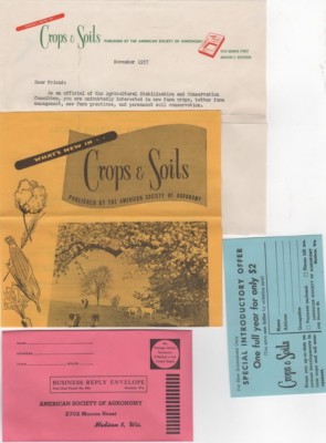 Crops & Soils Subscription Packet 1957 for farmers