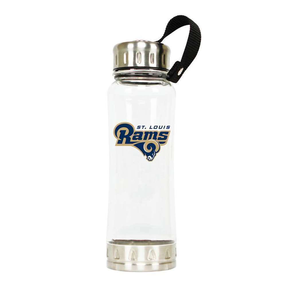 ST LOUIS RAMS,16oz PLASTIC CLIP-ON WATER BOTTLE FROM DUCKHOUSE SPORTS