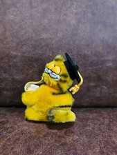 Garfield-Graduate-Plush-Hugger-Bloack Hat-Class of 1990 on Purple Ribbon-4"Tall