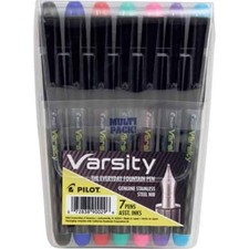 Pilot Precise Varsity Fountain Pen Fine Pt Asst Colors 7/Pk Invitation Lettering