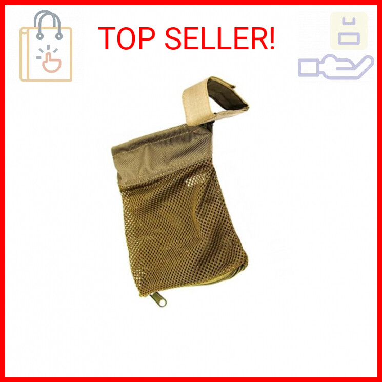 Gotical Tactical Brass Shell Catcher .223 5.56 .308 Ammo Reloads Mesh Trap & Zip