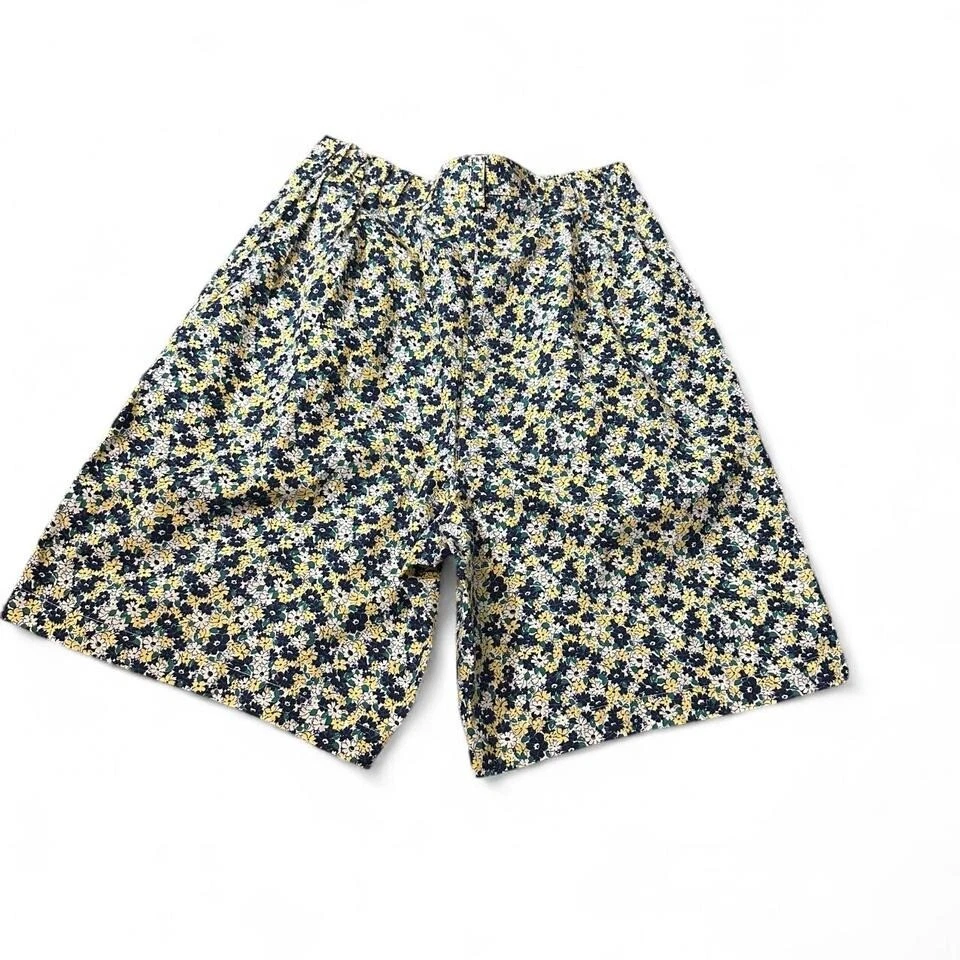 Pantalones cortos florales plisados vintage Liz Claiborne Lizgolf Foto 2 de 4