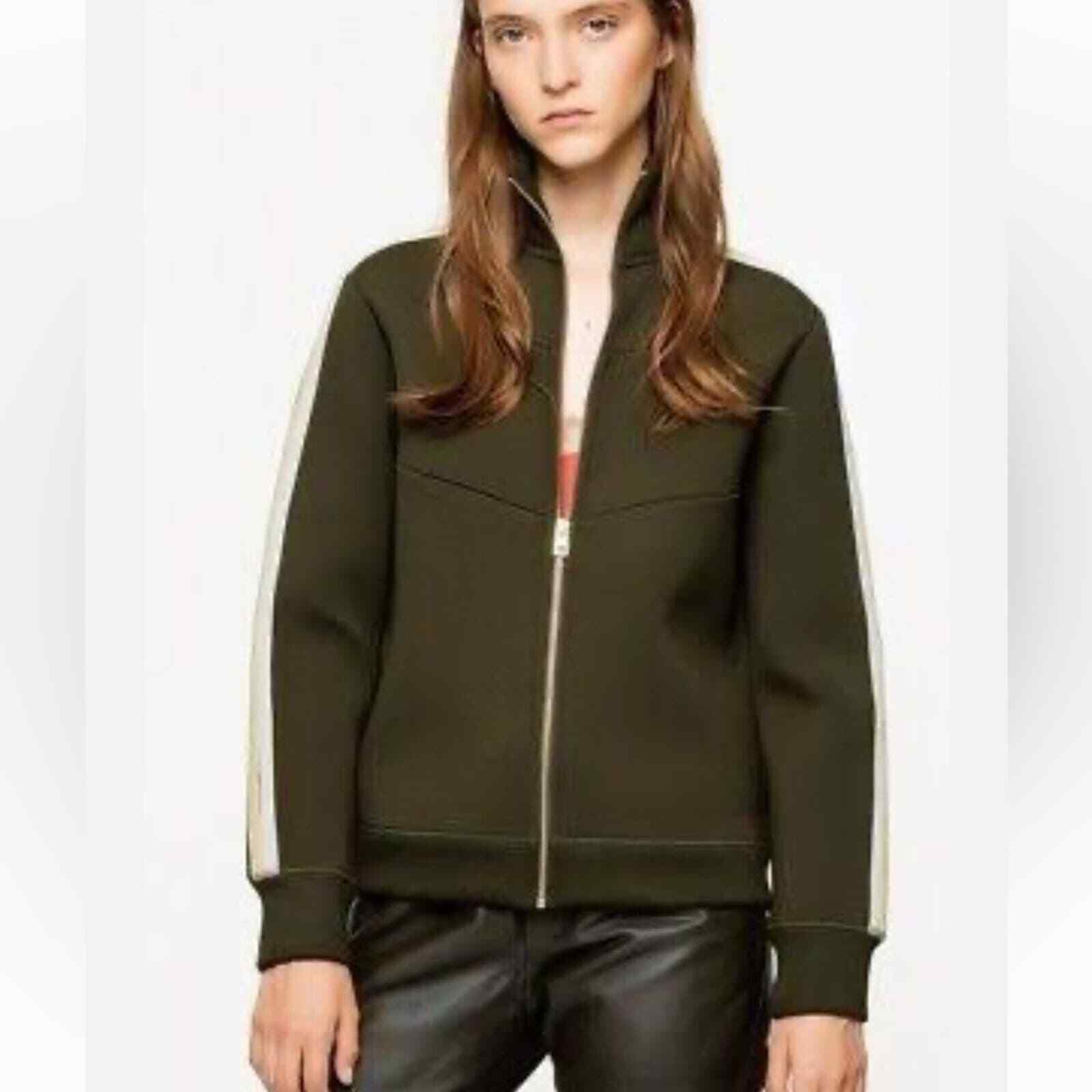 ZADIG & VOLTAIRE NEO ZIP SWEATSHIRT JACKET XS