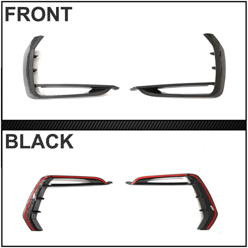 Se adapta a Audi RSQ8 RS Q8 2020-2023 Carbon Front Aletas Splitter Canards - Imagen 10 de 11