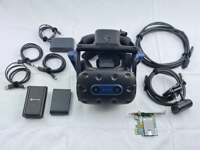 HTC VIVE Pro 2 Virtual Reality Headset w/ Wireless Adapter Kit