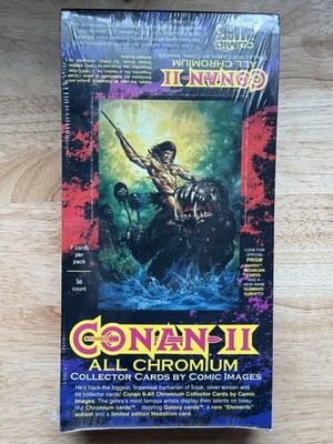 1994 Comic Images Conan All Chromium Series II Sealed Box 36 Packs Prism Chase