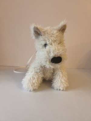 Jellycat London cremefarben Munro Scottie süßer Welpe Hund Plüschtier Stofftier Umhängetasche