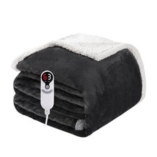 Electric Heated Blanket Full Size 72"x84", Soft 06-dark Gray