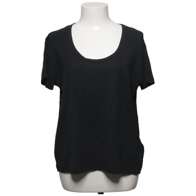 Arket, T-shirt, Größe: M, Schwarz, Baumwolle/Lyocell, Einfarbig, Damen #mVz