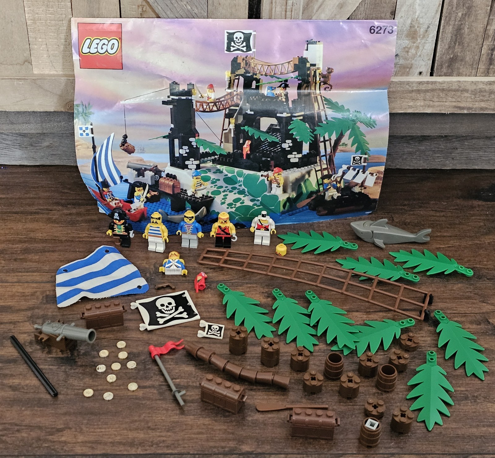 Vtg Lego Pirates #6273 Rock Island Refuge Set Manual Instructions And Parts Lot