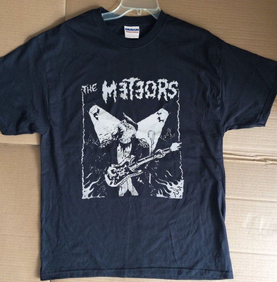 Vintage The Meteors Punk Rock tour short sleeve shirt reprint VK09355