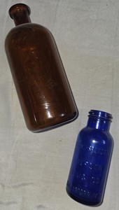 Emerson Drug Co & Donald Fletcher Lot 3 Pre-1930 Glass Pharmacy Bottles