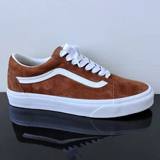 Vans Men's Old Skool Pig Suede Sneaker in Cool & Unique Tortoise Shell Color
