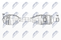 NTY Antriebswelle NPW-BM-181 FüR BMW I3 I01 Electric Range Extender