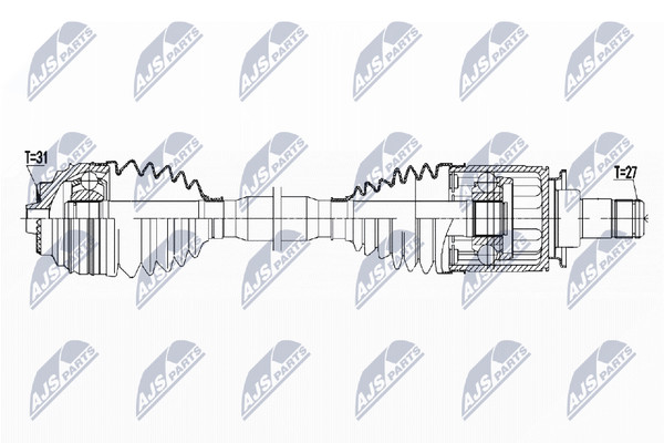 NTY Antriebswelle NPW-BM-181 FüR BMW I3 I01 Electric Range Extender-image