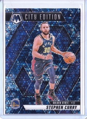 Stephen Curry 2024-25 Mosaic Fast Break Blue Camo /35 SP Warriors