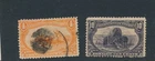 US Scott #287 - 1898  4 cents and #290 10 cents Buffalohunt and Emigration