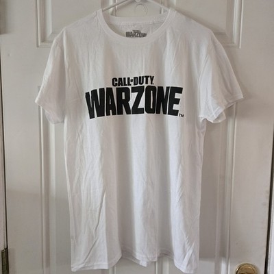 Call Of Duty Warzone T Shirt White Mens Size Large Logo Shirt New Without Tags