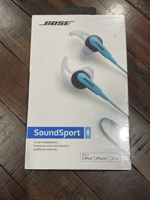 BOSE SoundSport In-ear headphones Wired Black Blue Factory Sealed NEW