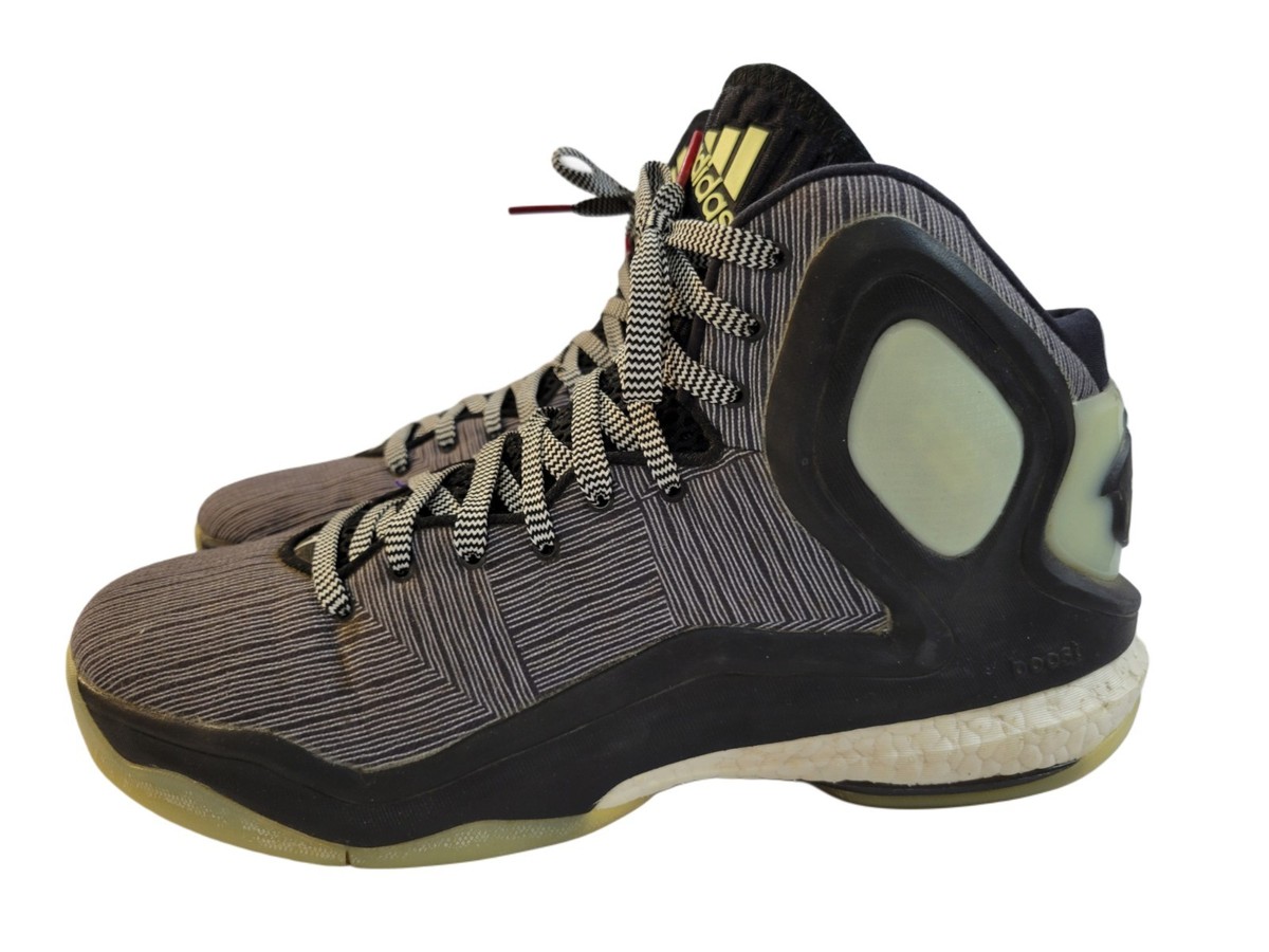 Adidas D Rose Boost Black White Glow Basketball Shoes For Men